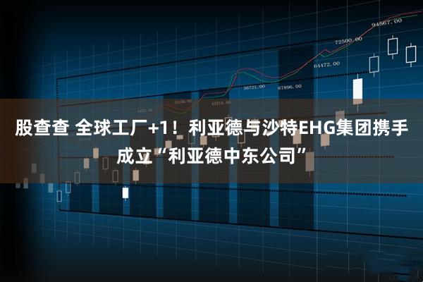 股查查 全球工厂+1！利亚德与沙特EHG集团携手成立“利亚德中东公司”